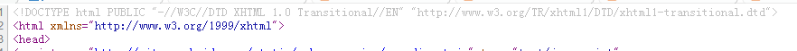 标准的HTML4.01网页的文档类型声明